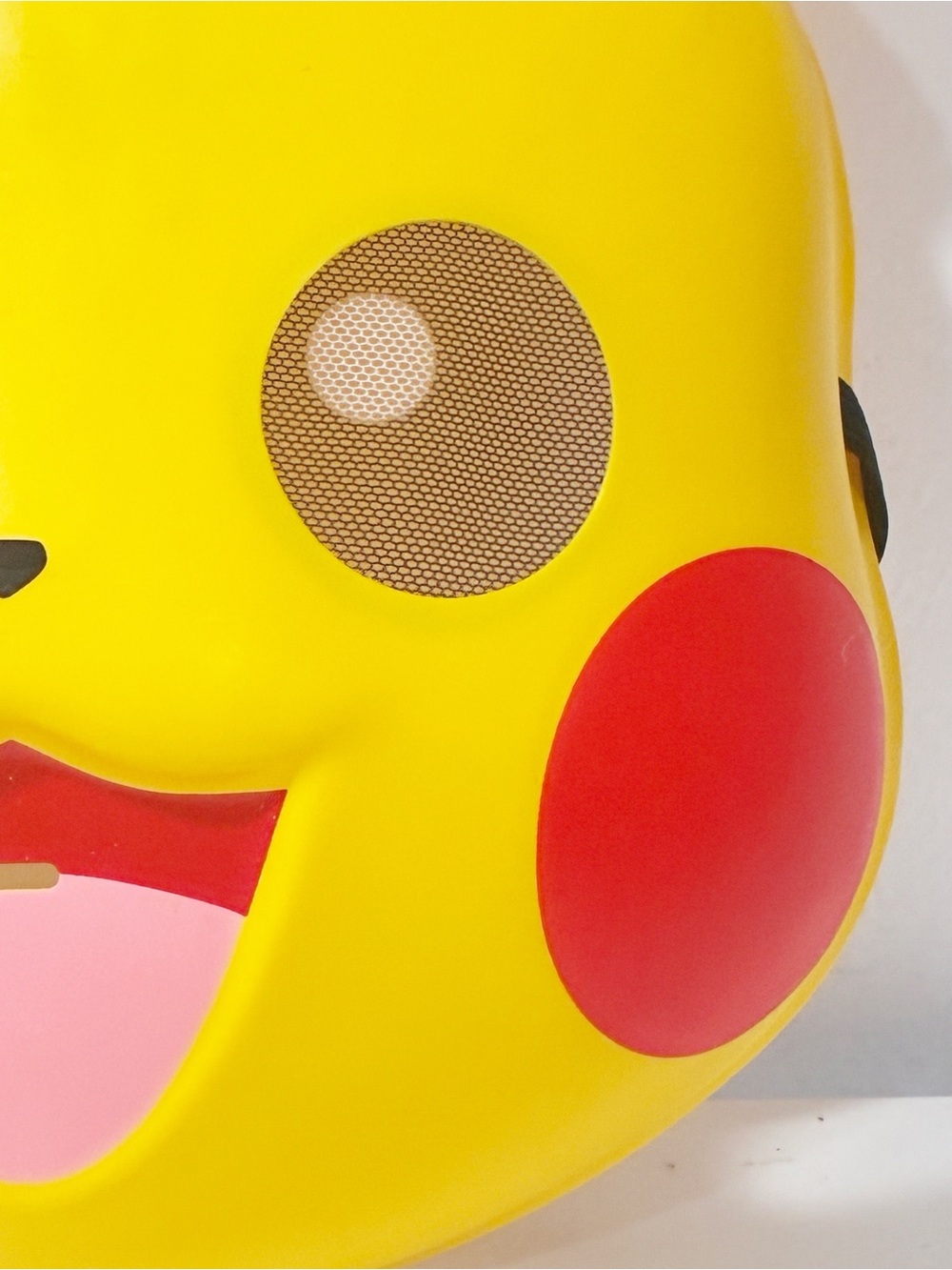 Pokemon Pikachu Mask Costume Adjustable One Size Fits All Dress Up - Picture 2 of 4